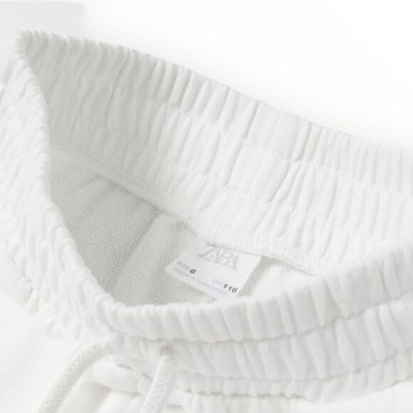 ZARA Kids | White | VARSITY CALIFORNIA JOGGERS - Picture 3 of 4
